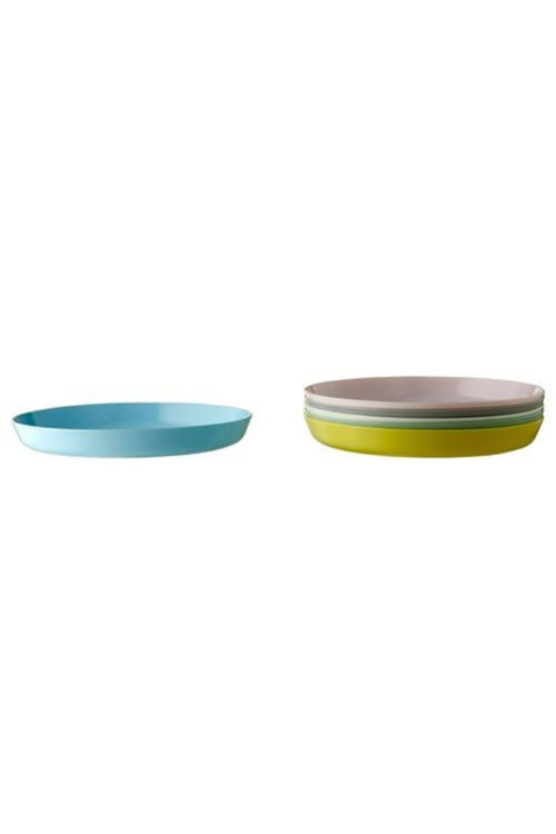 Çocuk Beslenme Tabak Seti 6Lı Pastel Renkler 19 Cm
