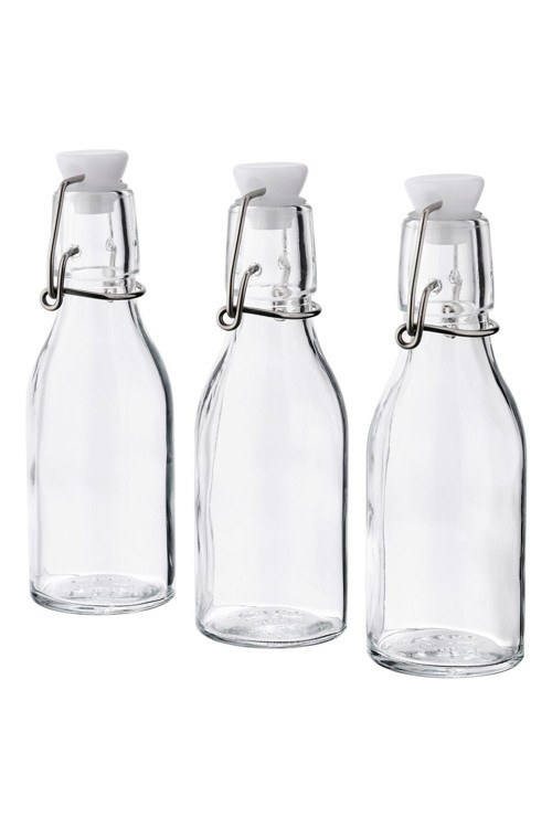 Korken Su Şişesi, Cam, 15 Cl, 3 Adet