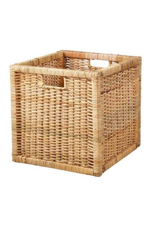 Branas Dekoratif Hasır Sepet Rattan Kutu - 32X35X32 Cm