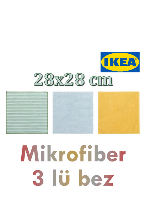 Pepprıg Çok Renkli 28X28 Cm Mikrofiber Bezi 3 Parça