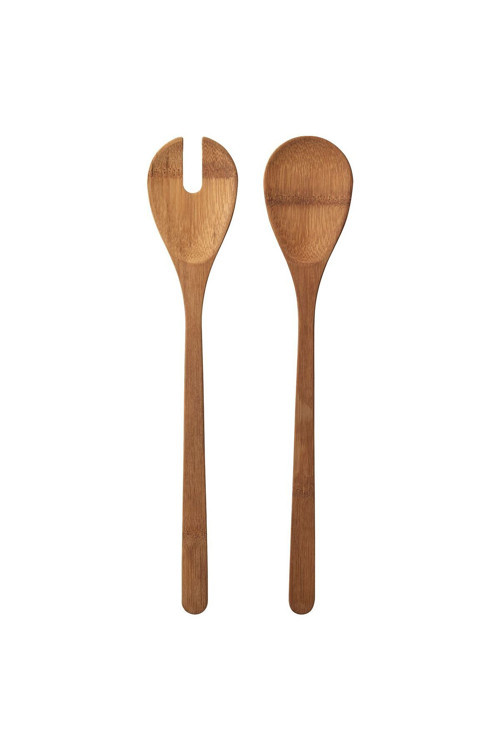 2Li Salata & Servis Kaşığı Bambu Uzunluk: 31 Cm