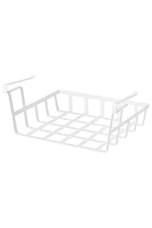 İkea Asılabilir Dolap Düzenleyici 36X26X14 Cm İkea Dolap Askısı Metal Sepet Beyaz