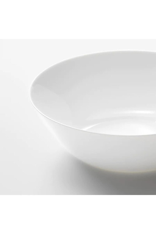 2 Adet Salata Kasesi Büyük Boy Çap 23 Cm Servis Kasesi Temperli Sertleştirilmiş Cam Yükseklik 7 Cm