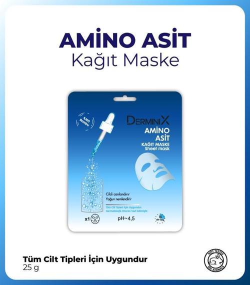 Amino Asit Nemlendirici ve Sıkılaştırıcı Yüz Kağıt Maskesi