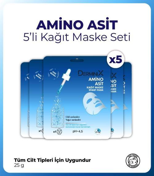 Amino Asit Kağıt Maske 5 Adet
