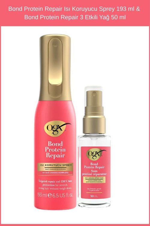 Bond Protein Repair Isı Koruyucu Sprey 193 ml & Bond Protein Repair 3 Etkili Yağ 50 ml