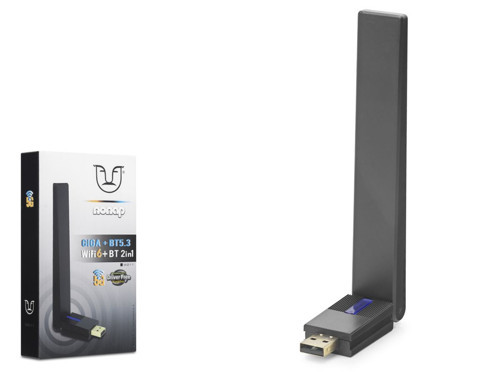 Usb Wifi 6 + Bluetooth 5.3 Adaptör 2 In 1 W211