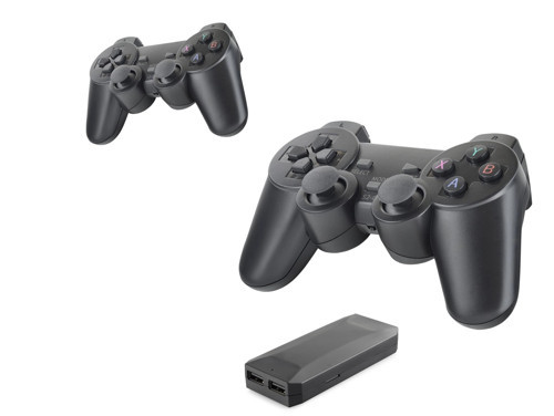 Retro Oyun Stick + Kablosuz Çift Gamepad Seti 4K (Siyah HD329)