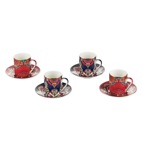 Etro Bone 4Lu Kahve Fincani Seti 100 ml