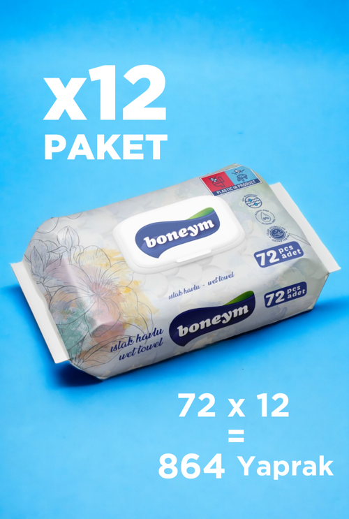 Islak Mendil Islak Havlu ( 12x72=1440 Yaprak ) | Hijyenik Islak Mendil Havlu
