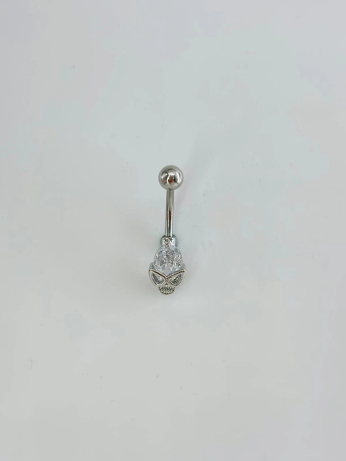 Kuru Kafa Detaylı Göbek Piercing - Pg0166