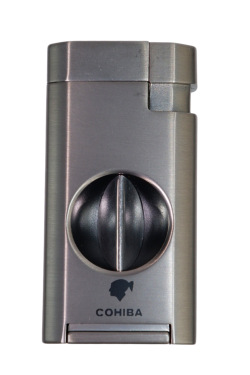Çift Torch Pürmüz Gunmetal Puro Çakmağı - TR8981