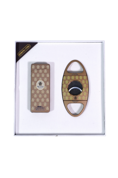 Cohiba Özel Seri Trinidad Çakmak Kesici İkili Bronz Puro Seti - TR9112
