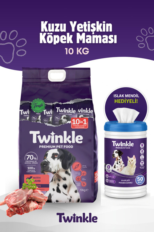 Kuzulu Yetişkin Köpek Maması 10 Kg (10 İn 1) Ekonomik Paket