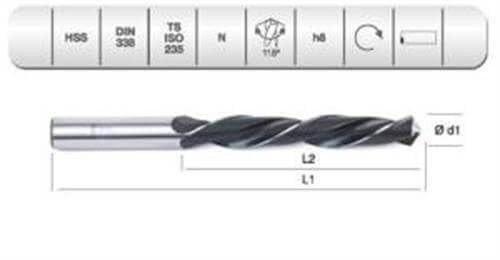 HSS DIN 338 RN HADDE MTK 12 MM.