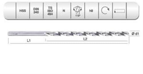 HSS DIN 340 RN MATKAP 5 MM
