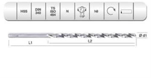 HSS DIN 340 RN MATKAP 8.5 MM