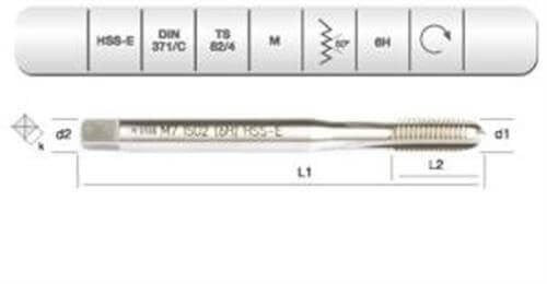HSSE DIN 371/C MAKİNA KLVZ. M 10 (6H)