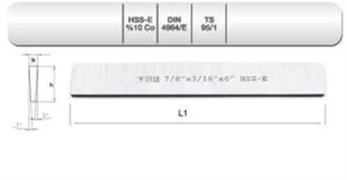 HSSE-Co10 DIN4964/E BNZ.T.KAL.7/8x3/16x6