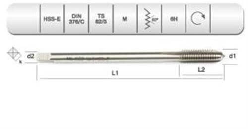 HSSE DIN 376/C MAKİNA KLVZ. M 8 (6H)