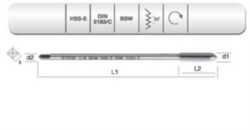 HSS-E DIN 2183/C MAK.KLVZ. W 7/16"X14