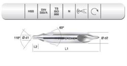 HSS DIN 333/A R PUNTA MATKABI 4 MM