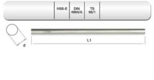 HSSE-Co10 DIN4964 A TORNA KAL.10X125