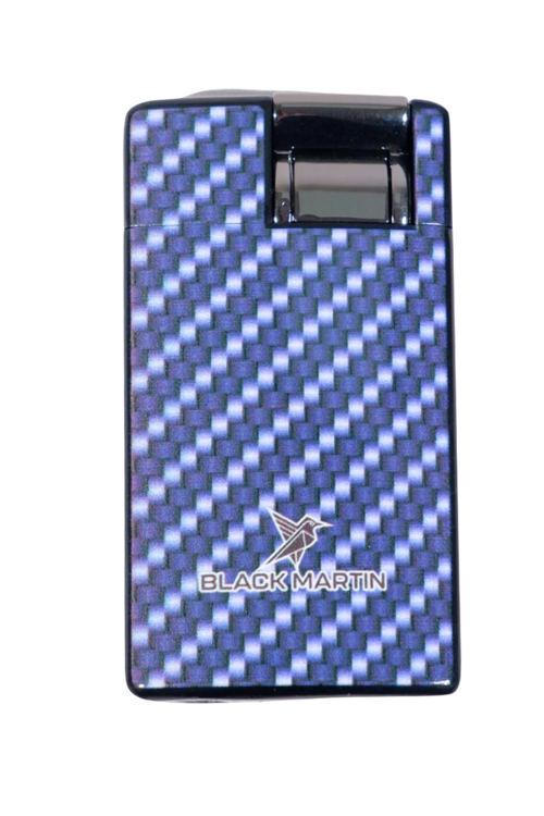 Tek Torch Pürmüz Karbon Desenli Mavi Puro Çakmağı - TR9283