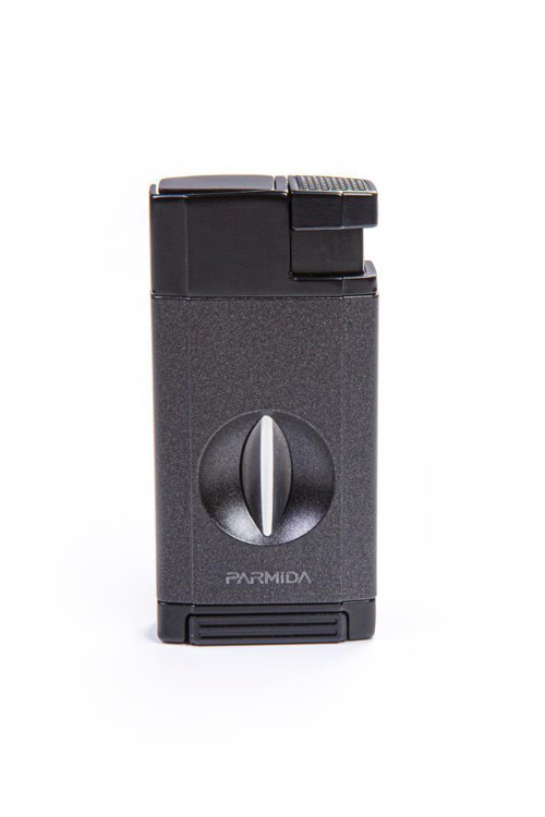 Çift Torch Pürmüz Gunmetal-Siyah V-Cut Puro Çakmağı - TR5408