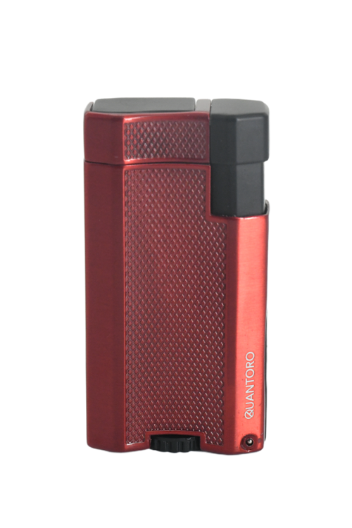 Çift Torch Pürmüz Kırmızı Metal Puro Çakmağı - TRZ1082