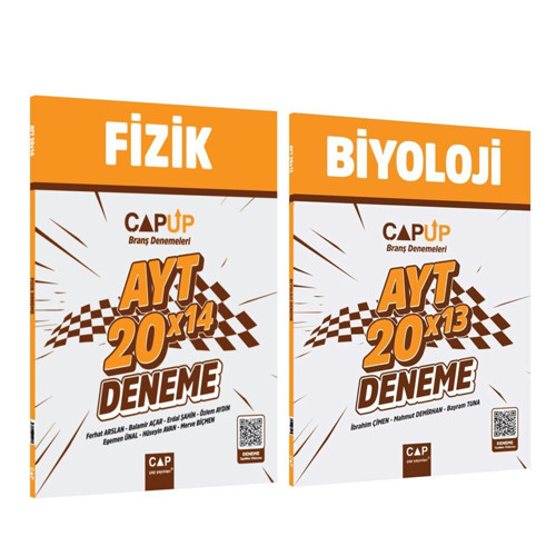 Çap Yayınları AYT Biyoloji ve Fizik Deneme Seti 2 Kitap