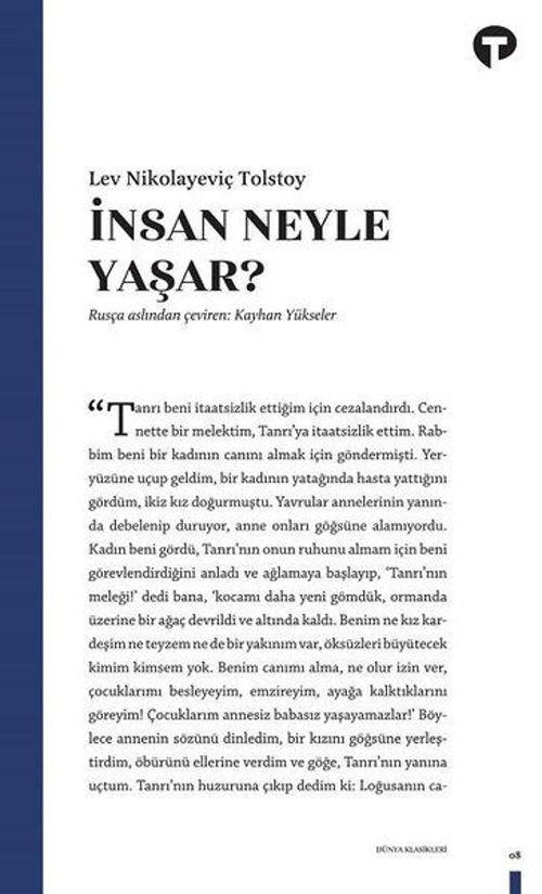 İnsan Ne ile Yaşar?