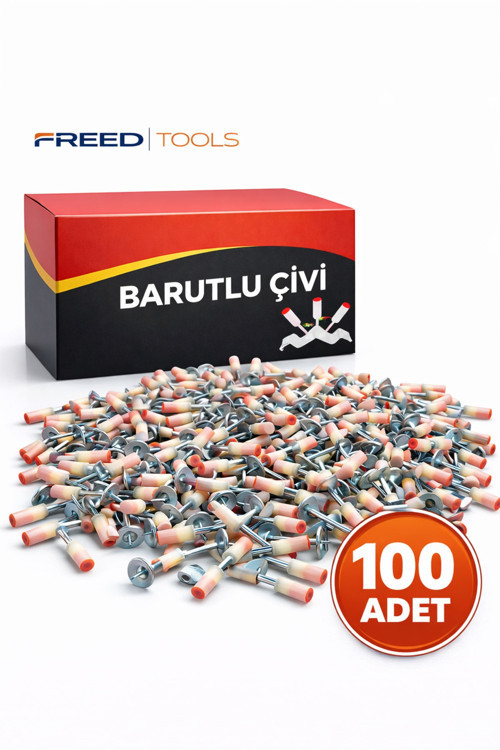 100 Adet barutlu civi