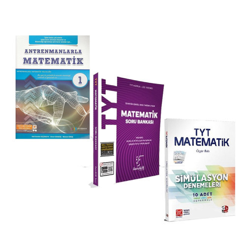 Antrenmanlarla Matematik 1 Karekök Matematik Soru Bankası ve 3D Deneme Seti 3 Kitap