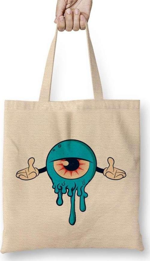 Eye Göz Bez Çanta Uzun Saplı
