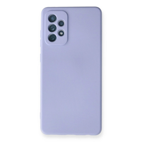 Samsung Galaxy A72 Kılıf Nano İçi Kadife Silikon - Lila