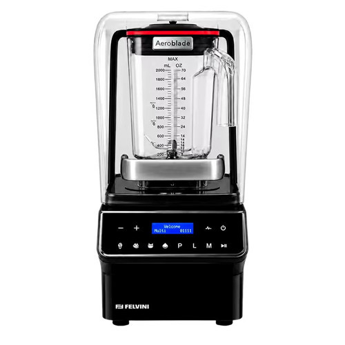 AeroBlade Dijital Bar Blender Gürültü Önleyici Kapaklı 2 Litre 1800 W Siyah