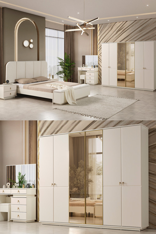 Masal Modern 6 Kapaklı Yatak Odası Takımı
