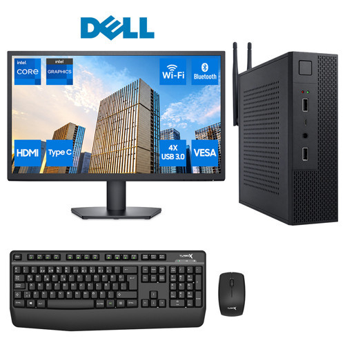 Mini-94 i7 7700 8GB Ram 512GB M2 NVMe SSD 23.8 inç FHD Dell Monitör Kurumsal Ofis Mini PC