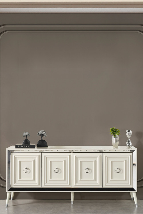 Rosa Silver Modern Konsol