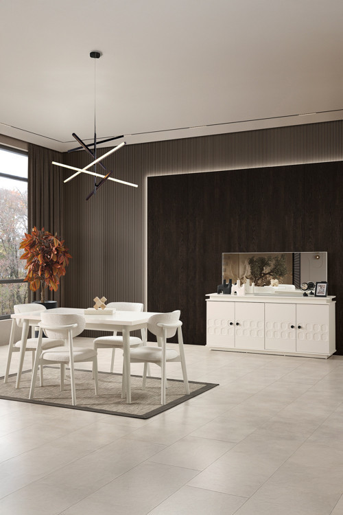 Petek Modern 4 Sandalyeli Açılır Masalı Yemek Odası Takımı