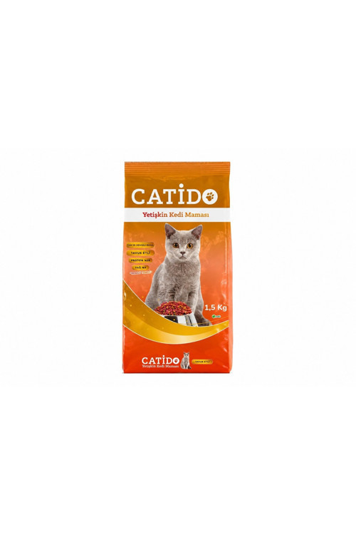 Tavuklu Yetişkin Kedi Maması 1,5 Kg – Tam Ve Dengeli Beslenme