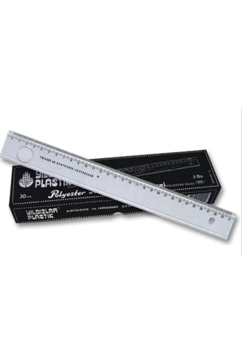 YILDIZLAR MERCEKLİ GRİ CETVEL 30 CM NO:10