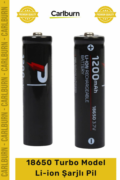 #Pil 37 V 1200 Mah Şarj Edilebilir 18650 Turbo Model Liion Şarjlı Pillü Usb Şarj Edil