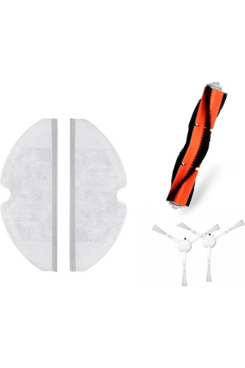 Xiaomi Mop 2 (Stytj03Zhm) Seti: 2 Adet Fiber Mop Bezi 2 Adet Yan Fırça 1 Adet Ana Fırça