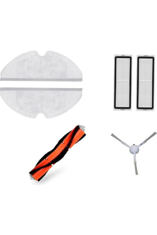 Xiaomi Mop 2C (Xmstjqr2C) Seti: 2 Fiber Mop Bezi-2 Hepa Filtre-1 Yan Fırça-1 Ana Fırça