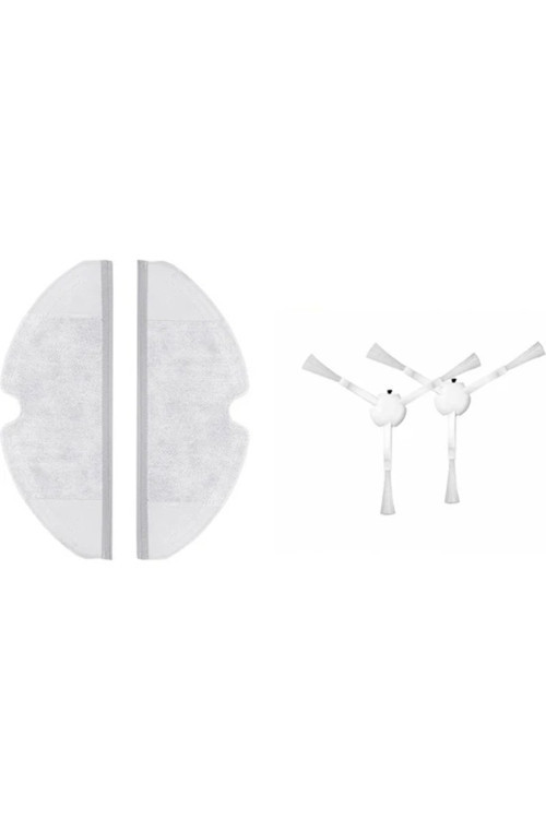 Xiaomi Mijia 1C Vacuum Mop Seti: 2 Adet Fiber Mop Bezi - 2 Adet Yan Fırça