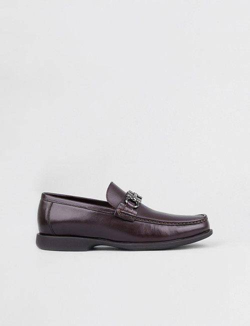Pesaro Toka Aksesuarlı Hakiki Deri Kahverengi Erkek Loafer