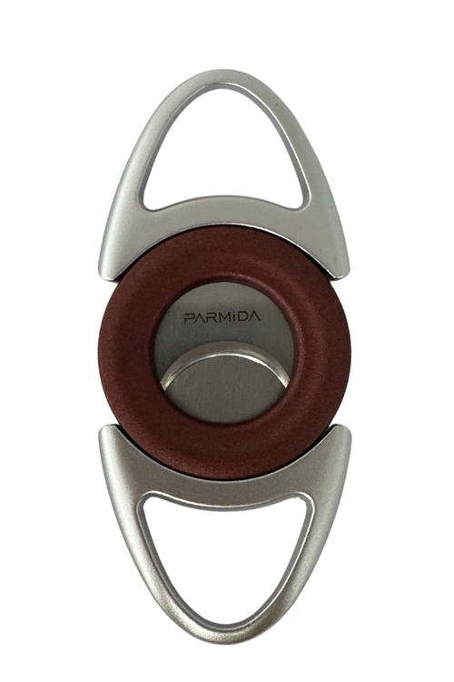 Gümüş-Bordo Metal Puro Makası Kesici - TR8324