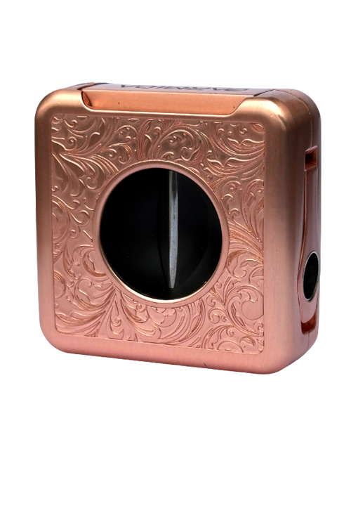 Rose Gold İşlemeli V-Cut Puro Makası Kesici - TR9082